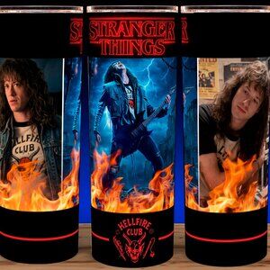 Stranger Things Hellfire Club Eddie Munson Cup Mug Tumbler 20oz